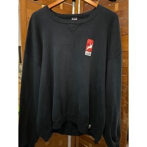 Russell Athletic Mens Black ROCO RESCUE Graphic Crewneck Sweatshirt XXL